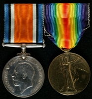 Joseph Henry Cadman : (L to R) British War Medal; Allied Victory Medal