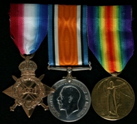Lewis Dean : (L to R) 1914-15 Star; British War Medal; Allied Victory Medal