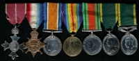 James Joseph Deasey : (L to R) Member of the Most Excellent Order of the British Empire (Military Division); 1914-15 Star; British War Medal; Allied Victory Medal; 1939-45 Defence Medal; Territorial Efficiency Medal; Efficiency Medal