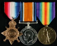 William Newton : (L to R) 1914-15 Star; British War Medal; Allied Victory Medal